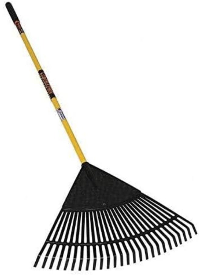 مجرفة كبيرة لأوراق الحديقة برأس بلاستيكي 30 سنًا ومقبض طويل - Image 1